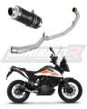 sistema de escape completo con silenciador DOMINATOR Full System GP1 negro compatible con la motocicleta KTM 390 Adventure 2020  2023 5