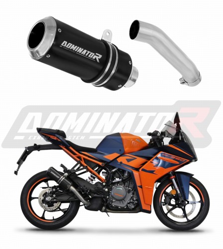 KTM RC 390 2022 - 2023 motorcycle Exhaust Muffler Auspuff Sportauspuff Silencer Echappement Silencieux Scarico Scarichi Escape Wydech Tłumik GP BLACK Dominator Exhaust System x