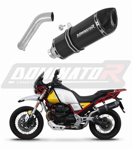 escape silenciador DOMINATOR HP1 negro compatible con la motocicleta Moto Guzzi V85 TT 2019  2020 6