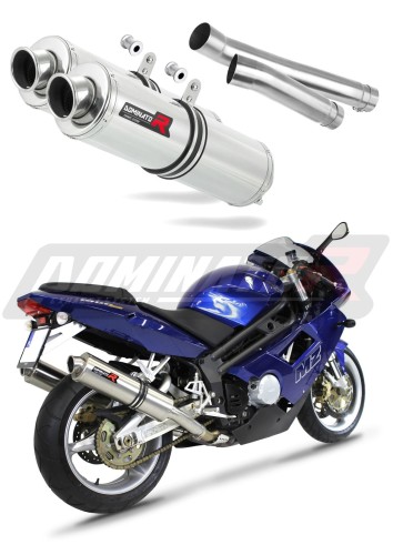 escape silenciador DOMINATOR redondo compatible con la motocicleta MuZ MZ 1000 S 2004  2007 6