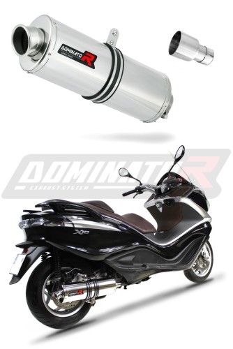 escape silenciador DOMINATOR oval compatible con la motocicleta Piaggio X10 125 2012  2016 5