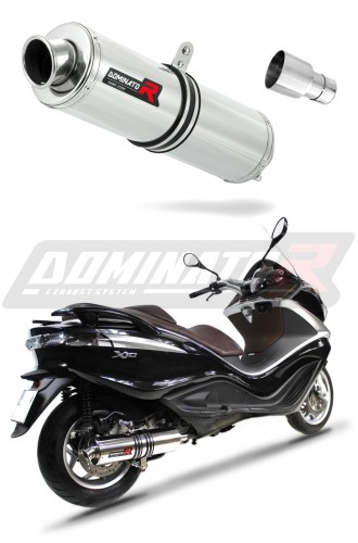 escape silenciador DOMINATOR redondo compatible con la motocicleta Piaggio X10 125 2012  2016 5