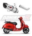 escape silenciador DOMINATOR HP1 compatible con la motocicleta Piaggio Vespa GTS 125 2007  2012 6