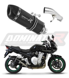 Suzuki GSF 650 BANDIT N / S 2007 - 2016 Silenciador Escape HP1 NEGRO + dB killer medium
