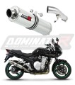 escape silenciador DOMINATOR redondo compatible con la motocicleta Suzuki GSF 1250 N / S BANDIT 2007  2016 6
