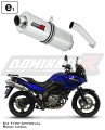 exhaust muffler DOMINATOR homologated road legal OVAL fits to DL 650 VSTROM 2004  2006 6