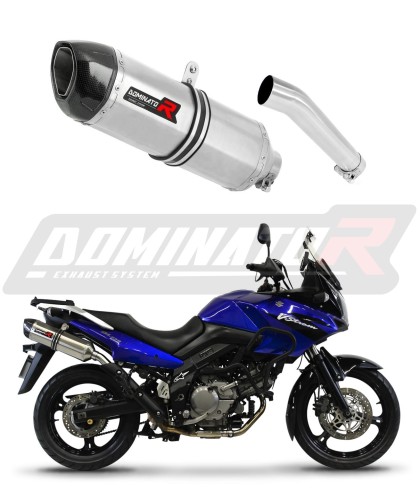 DL 650 V-STROM EXHAUST Suzuki Muffler Auspuff Sportauspuff Silencer Echappement Silencieux Scarico Scarichi Escape Wydech Tłumik Carbon Tip HP1 2004 - 2006 Dominator x