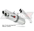 escape silenciador DOMINATOR homologado OVAL compatible con la motocicleta DL 1000 VSTROM 2002  2012 3