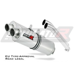 DL 1000 V-STROM Homologado Silenciador Escape OVAL 2002 - 2012