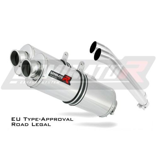 escape silenciador DOMINATOR homologado OVAL compatible con la motocicleta DL 1000 VSTROM 2002  2012 3