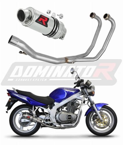 kompletny układ wydechowy z tłumikiem DOMINATOR Full System GP1 pasujący do motocykla Suzuki GS 500E 1989 - 2009 7