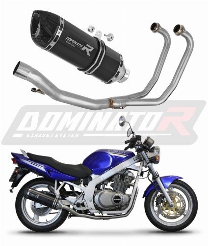 kompletny układ wydechowy z tłumikiem DOMINATOR Full System HP1 CZARNY pasujący do motocykla Suzuk