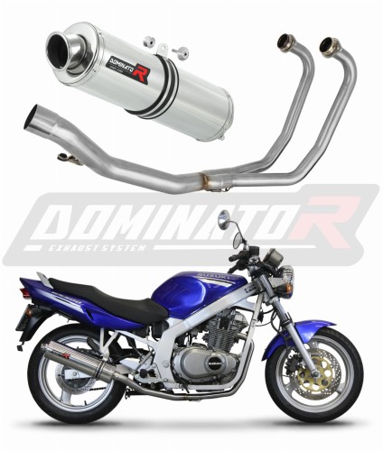 kompletny układ wydechowy z tłumikiem DOMINATOR Full System Okrągły pasujący do motocykla Suzuki GS 500E 1989