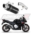 escape silenciador DOMINATOR GP1 negro compatible con la motocicleta Suzuki GSXF 650 2007  2016 6