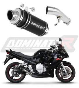 Suzuki GSXF 650 2007 - 2016 Silenciador Escape GP1 NEGRO + dB killer medium