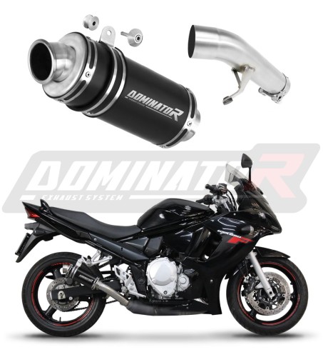 escape silenciador DOMINATOR GP1 negro compatible con la motocicleta Suzuki GSXF 650 2007  2016 6