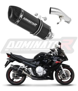 Suzuki GSXF 650 2007 - 2016 Silenciador Escape HP1 NEGRO + dB killer medium