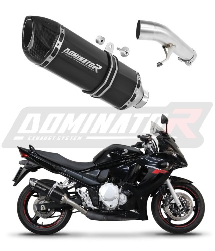 escape silenciador DOMINATOR HP1 negro compatible con la motocicleta Suzuki GSXF 650 2007  2016 6