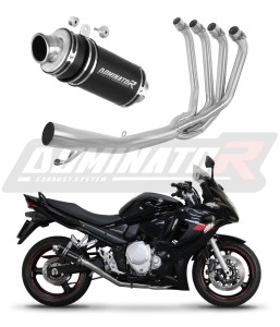 Suzuki GSXF 650 2007 - 2016 Sistema de escape Colector Silenciador GP1 NEGRO + dB killer