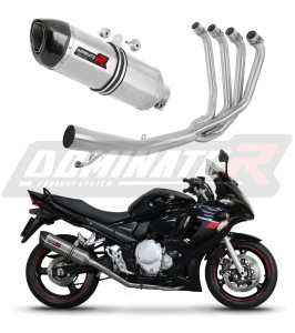 Suzuki GSXF 650 2007 - 2016 Sistema de escape Colector Silenciador HP1 + dB killer