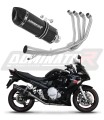 complete exhaust system with muffler DOMINATOR Full System HP1 BLACK fits the motorcycle Suzuki GSXF 650 2007   2016 7