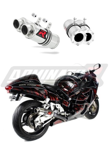 escape silenciador DOMINATOR GP1 compatible con la motocicleta Suzuki GSXR 1300 Hayabusa 1999  2007 6
