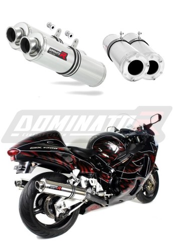 exhaust muffler DOMINATOR ROUND fits the motorcycle Suzuki GSXR 1300 Hayabusa 1999   2007 6