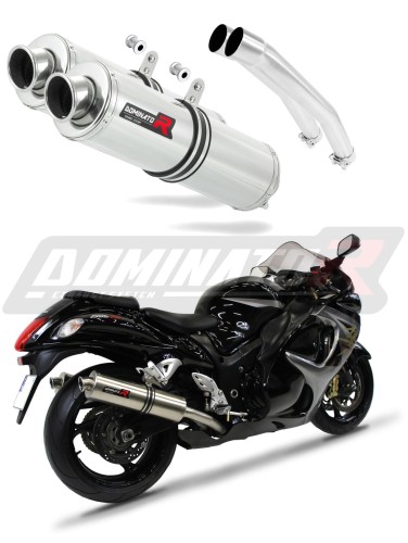 exhaust muffler DOMINATOR ROUND fits to Suzuki GSXR 1300 Hayabusa 2008  2019 6