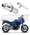 escape silenciador DOMINATOR oval compatible con la motocicleta Suzuki GSF 650 BANDIT N / S 2005  2006 6