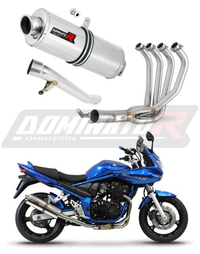 sistema de escape completo con silenciador DOMINATOR Full System oval compatible con la motocicleta Suzuki GSF 650 BANDIT N / S 2005  2006 6