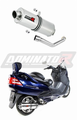 escape silenciador DOMINATOR oval compatible con la motocicleta Suzuki BURGMAN 400 1998  2002 6