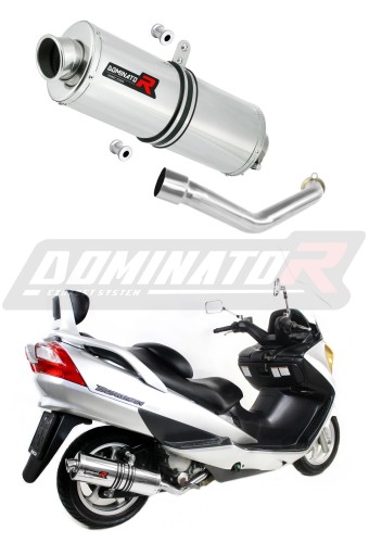 escape silenciador DOMINATOR oval compatible con la motocicleta Suzuki BURGMAN 400 2003  2006 5