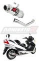 escape silenciador DOMINATOR GP1 compatible con la motocicleta Suzuki BURGMAN 400 2003  2006 5