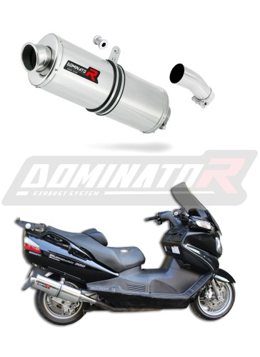 escape silenciador DOMINATOR oval compatible con la motocicleta Suzuki BURGMAN 650  2013  7