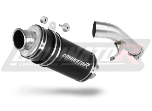 Suzuki GSX 1250 FA 2010 - 2016 Silenciador Escape GP1 NEGRO + dB killer medium