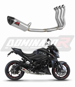 Suzuki GSX-S 1000 / F 2015 - 2020 Low Level Sistema de escape Colector Silenciador HP8 + dB killer medium
