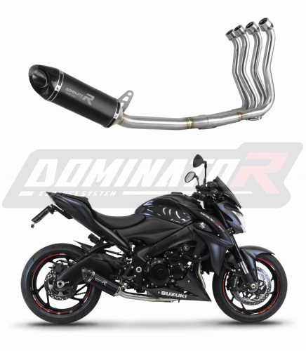 sistema de escape completo con silenciador DOMINATOR Full System HP8 negro compatible con la motocicleta Suzuki GSXS 1000 / F 2015  2020 6
