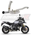 DL 1000 V-strom Exhaust Cat Eliminator Catalyst Catalytic Converter Linkpipe Decat Downpipe 2014 - 2016 DOMINATOR x