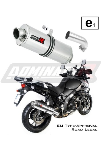 escape silenciador DOMINATOR homologado OVAL compatible con la motocicleta DL 1000 VSTROM 2017  2020 5