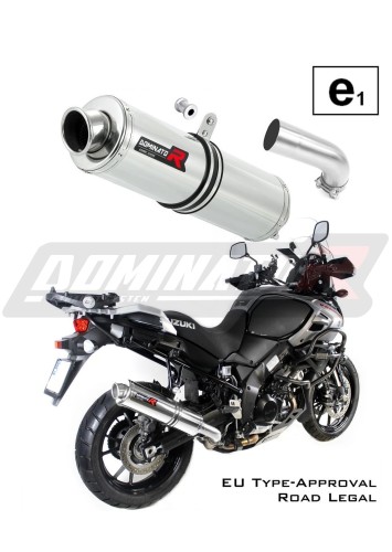 escape silenciador DOMINATOR homologado redondo compatible con la motocicleta DL 1000 VSTROM 2017  2020 5