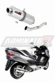 escape silenciador DOMINATOR oval compatible con la motocicleta Suzuki BURGMAN 400 2007  2016 6
