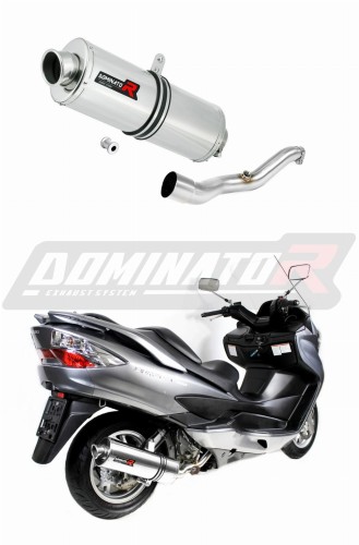 escape silenciador DOMINATOR oval compatible con la motocicleta Suzuki BURGMAN 400 2007  2016 6