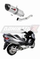 escape silenciador DOMINATOR HP1 compatible con la motocicleta Suzuki BURGMAN 400 2007  2016 6