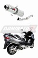 escape silenciador DOMINATOR redondo compatible con la motocicleta Suzuki BURGMAN 400 2007  2016 6