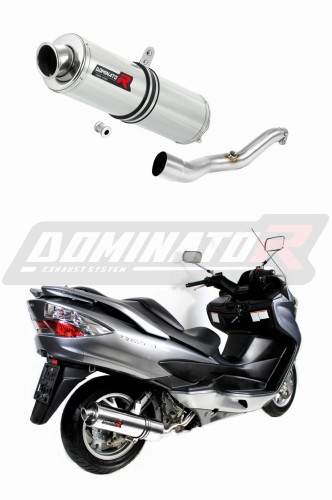 escape silenciador DOMINATOR redondo compatible con la motocicleta Suzuki BURGMAN 400 2007  2016 6