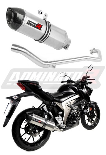 sistema de escape completo con silenciador DOMINATOR Full System HP1 compatible con la motocicleta Suzuki GSX S 125 2017  2019 5