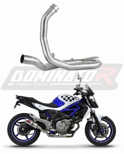 decat silenciador central DOMINATOR Mid Pipe compatible con la motocicleta SUZUKI SFV 650 GLADIUS 2009  2015 5