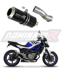Suzuki SFV 650 GLADIUS 2009 - 2015 Silenciador Escape GP NEGRO + dB killer medium