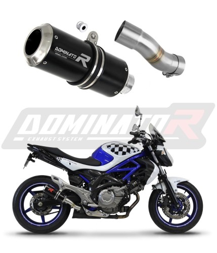 escape silenciador DOMINATOR GP negro compatible con la motocicleta Suzuki SFV 650 GLADIUS 2009  2015 6
