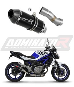 Suzuki SFV 650 GLADIUS 2009 - 2015 Silenciador Escape HP3 NEGRO + dB killer medium